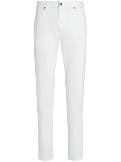 Zegna Roccia Slim-fit Jeans In White