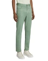 Zegna Roccia Stretch Jeans In Medium Green Solid