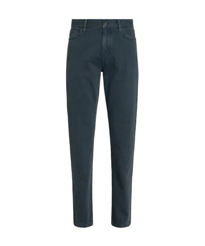 Zegna Roccia Washed Jeans In Blue