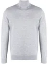 Zegna Roll Neck Sweater In Grey