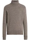 Zegna Roll-neck Sweater In Grey