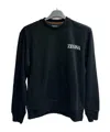 Shop Zegna Round Collar Long Sleeve Sweater In Black