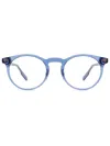 Zegna Round-frame Glasses In Blue