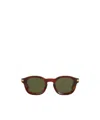 Zegna Round Frame Sunglasses In Brown