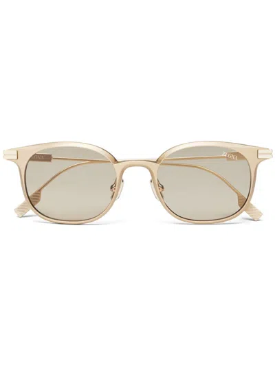 ZEGNA ROUND-FRAME SUNGLASSES