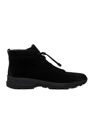 Zegna Round-headed Short Boots In Black