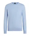 Zegna Oasi Cashmere Jumper In Blue