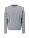Zegna Crew-neck Wool Jumper In Gray