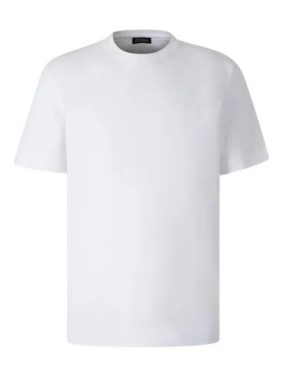 Zegna Round-neck T-shirt In White