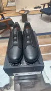 Zegna Round-toe Low-top Casual Sneakers In Black