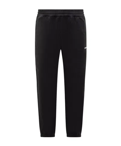 Zegna Rubberised-logo Track Pants In Multi