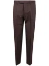 Zegna Cotton And Linen Pants Clothing In Brown