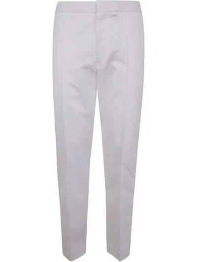 ZEGNA COTTON LINEN AND SILK PANTS,RUFI31A9.TT46 WHITE
