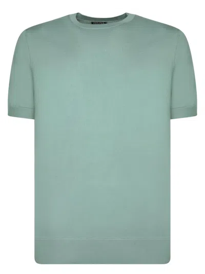 Zegna Sage Green Premium Cotton T-shirt