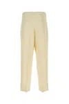 Zegna Elasticized Waist Regular Fit Linen Pants