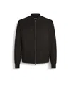 Zegna Secondskin Bomber Jacket In Black