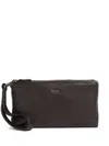 Zegna Secondskin Clutch Bag In Brown