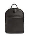 Zegna Secondskin Leather Backpack In Brown