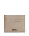 Zegna Light Taupe Secondskin Card Case In Neutral