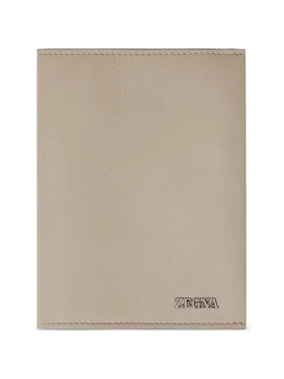 Zegna Secondskin Pass-etui In Neutral
