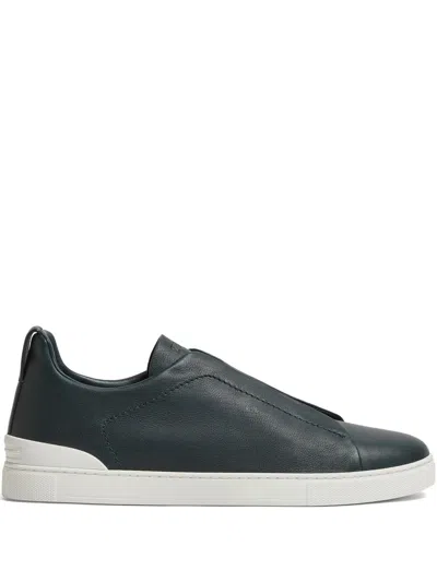 Zegna Secondskin Triple Stitch™ Sneakers In Black
