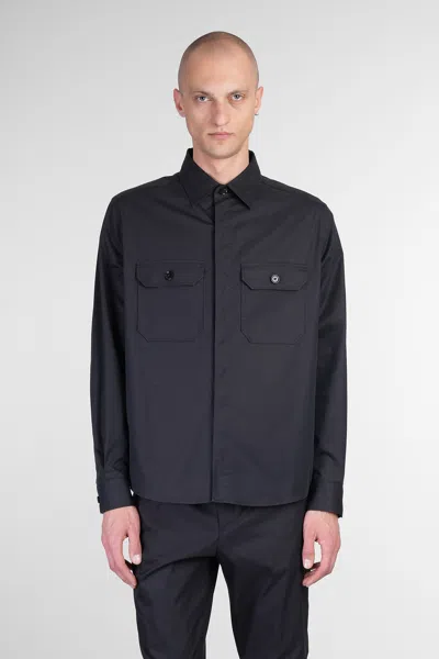 Zegna Shirt In Black Cotton