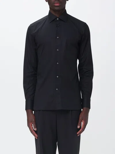 Zegna Shirt Men In Black