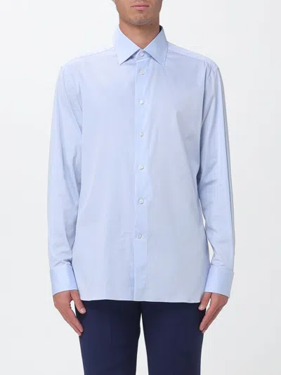 Zegna シャツ メンズ カラー アジュール In Blue