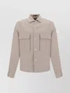 ZEGNA SHIRT WITH CHEST POCKETS AND MONOCHROME PATTERN