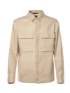 Zegna Surchemise En Oasi Lino In Beige