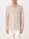 Zegna Oasi Linen Overshirt In Neutral