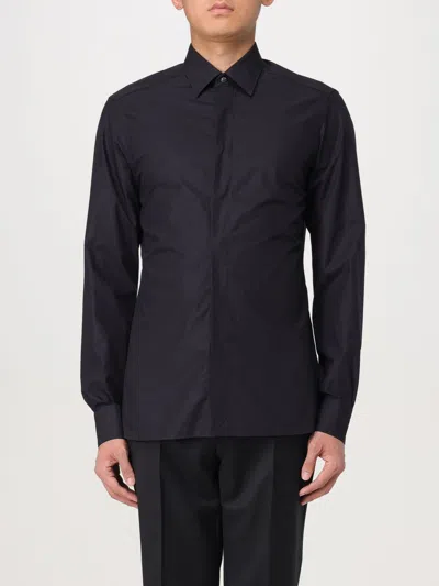 Zegna Shirt  Men Color Black In Schwarz