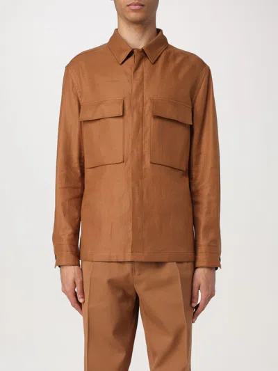 Zegna Shirt  Men Color Brown In Brown