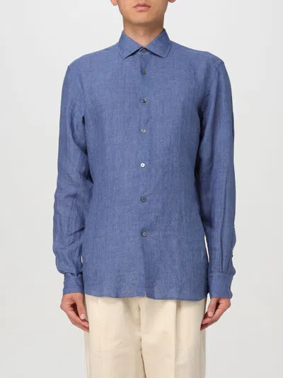 Zegna Shirt  Men Color Gnawed Blue