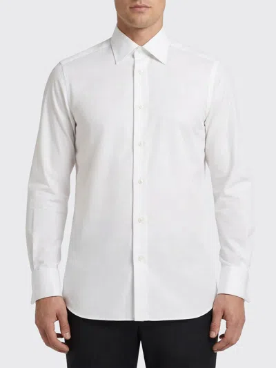 Zegna シャツ  メンズ カラー ホワイト In Animal Print