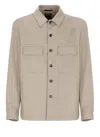 Zegna Single-breasted Long-sleeved Casual Jacket In Neutral