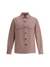 Zegna Overshirt Shirt In Pink