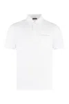 Zegna Cotton Pique Polo Shirt With Chest Pocket In White