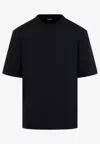 Zegna Short-sleeved Crewneck T-shirt In Blue