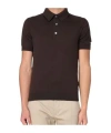 Zegna Regular Fit Polo Shirt With Button Placket In Brown