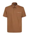Zegna Poloshirt Mit Aufgesetzter Tasche In Brown