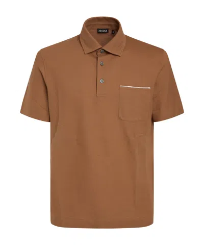 ZEGNA SHORT-SLEEVED POLO SHIRT