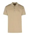 Shop Zegna Logo-embroidered Polo Shirt In Nude