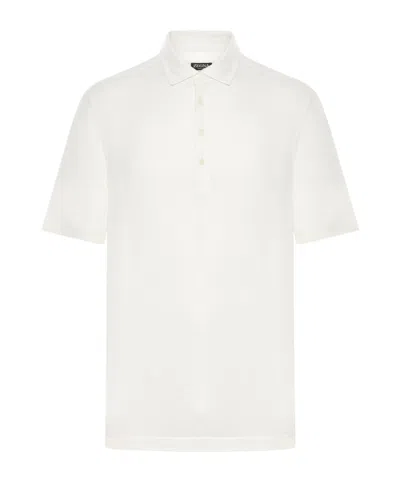 Zegna Oasi Polo Shirt In White