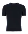 Zegna Short-sleeved Sweater In Black