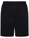 Zegna Logo Embroidered Shorts