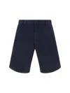Zegna Shorts In Blue Navy Unito