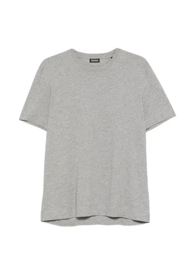 Zegna Short-sleeve T-shirt In Gray