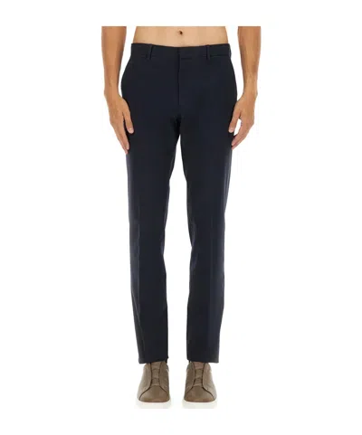 ZEGNA SIDE-POCKET RAW-EDGE TROUSERS
