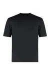 Zegna Luxurious Cotton Silk Blend T-shirt In Black